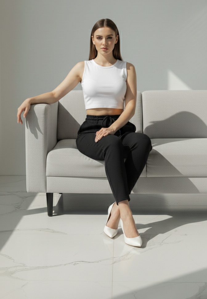 Corduroy Pant Black 4