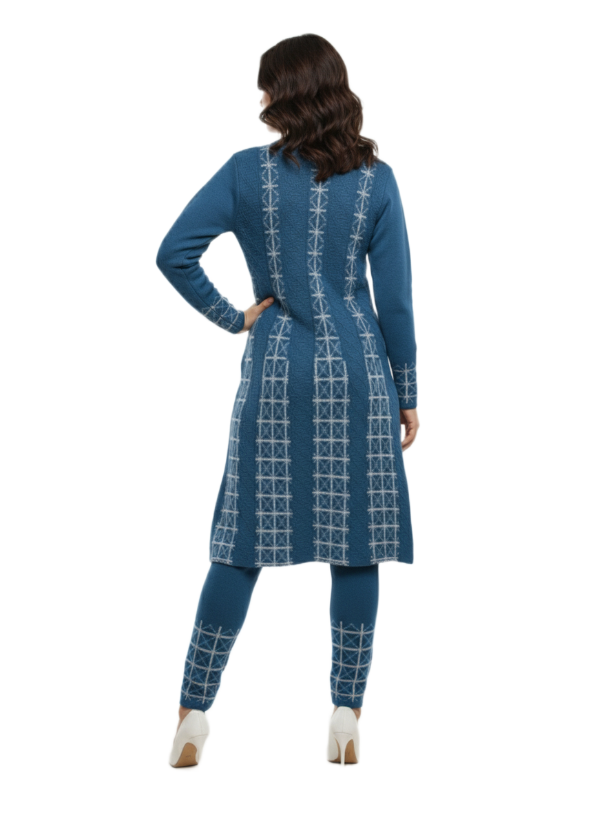 Woolen Suit Set Blue 2