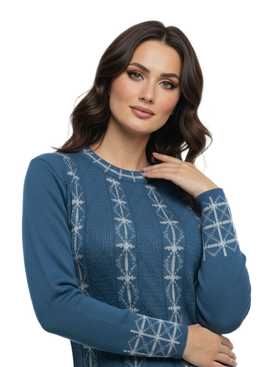 Woolen Suit Set Blue 3