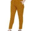 Mustard circle design wool pant 2