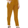 Mustard circle design wool pant 3